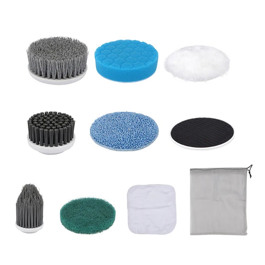 Electric Cleaning Brush Accessories 8Pcs Bathroom Kitchen Toilet Brush Accessories SD-808 Household Cleaning Brush Accessories